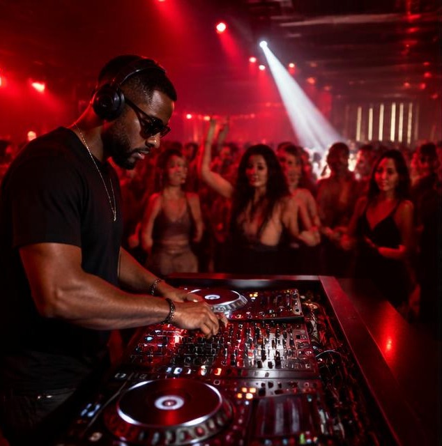 Illustrative photo of a DJ performing at a nightclub